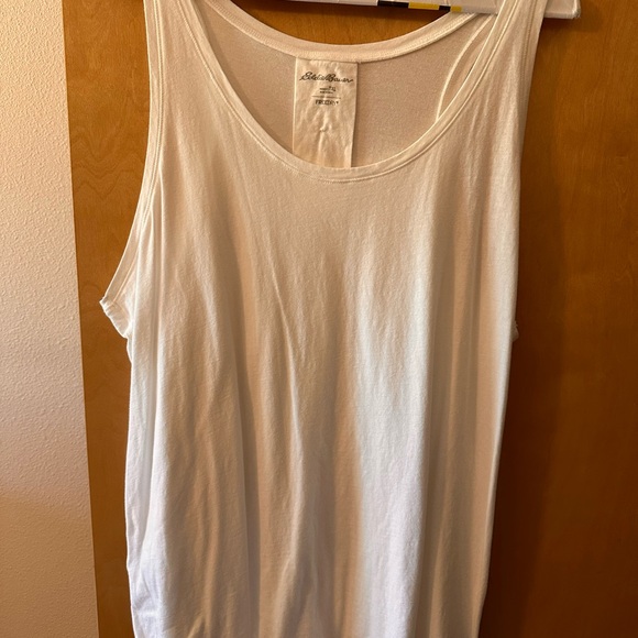 Eddie Bauer Classic White Tank Top - Picture 1 of 1